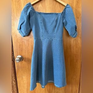 Women dress SHEIN color blue jeans size S